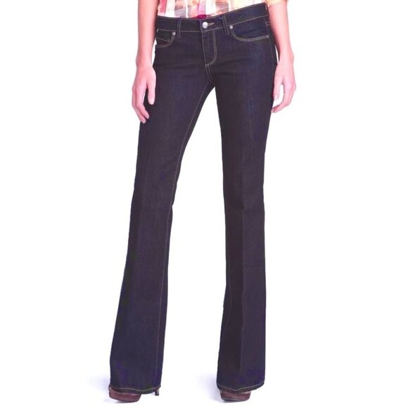 PAIGE LAUREL CANYON BOOTCUT LOW RISE DENIM JEANS - 26 - USA MADE! - Picture 3 of 9